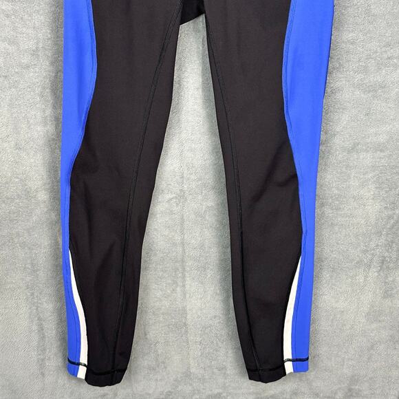 Lululemon Kick Serve Sweat Tight Pants Womens 4 Black Blue Leggings Athleisure - Picture 3 of 12